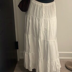 Brandy Melville White Maxi Skirt